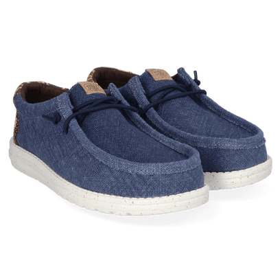 Wally Palm Jute Heren Instappers Navy Blazer/Chili Red