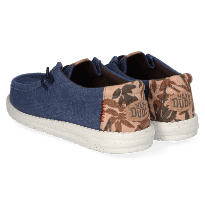 Wally Palm Jute Heren Instappers Navy Blazer/Chili Red