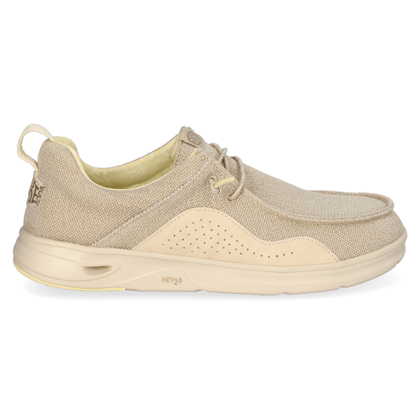 Wally Hey2O Mesh Heren Instappers Irish Cream/Wood Ash