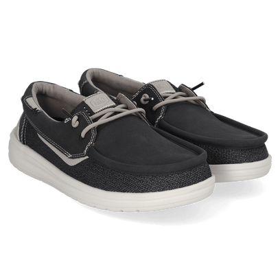 Welsh Grip Classic Mesh Heren Loafers Black/Storm Grey