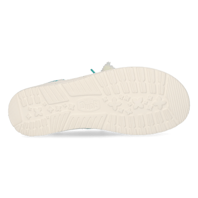 Wendy Funk Coastal Jute Dames Instappers Ceramic Blue