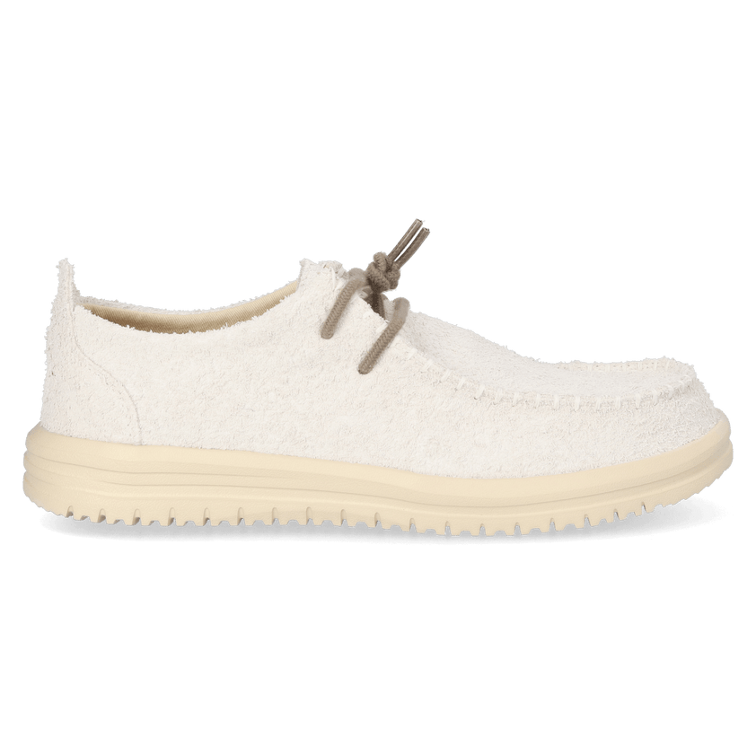 Wally NXT Moc Heren Mocassins Suede Egret/Wood Ash