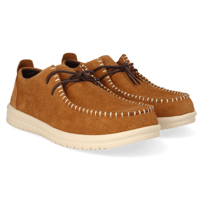 Wally NXT Moc Heren Mocassins Suede Spice Brown/Wood Ash