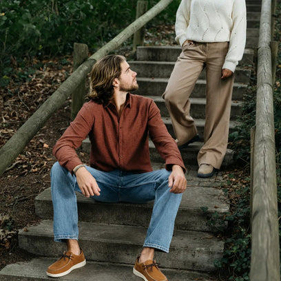 Wally NXT Moc Heren Mocassins Suede Spice Brown/Wood Ash