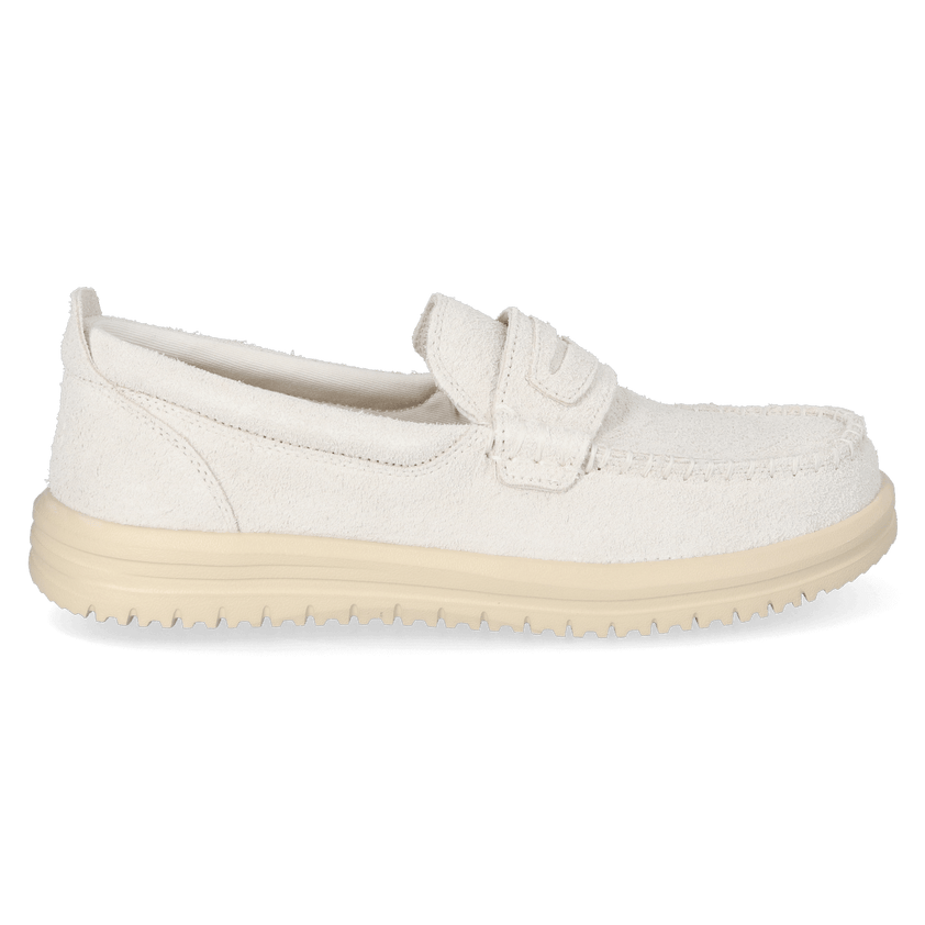 Wally NXT Heren Loafers Suede Egret/Wood Ash