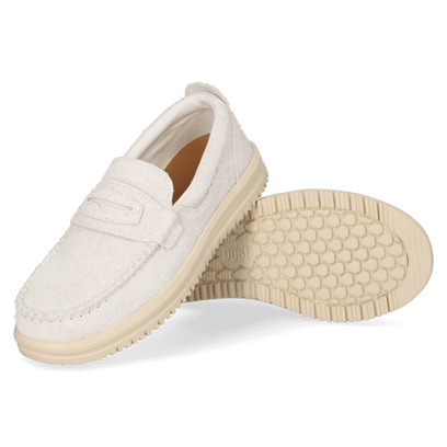 Wally NXT Heren Loafers Suede Egret/Wood Ash