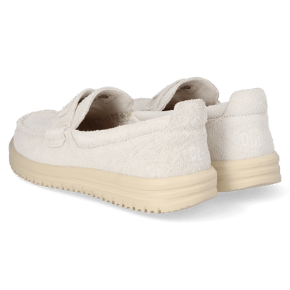 Wally NXT Heren Loafers Suede Egret/Wood Ash