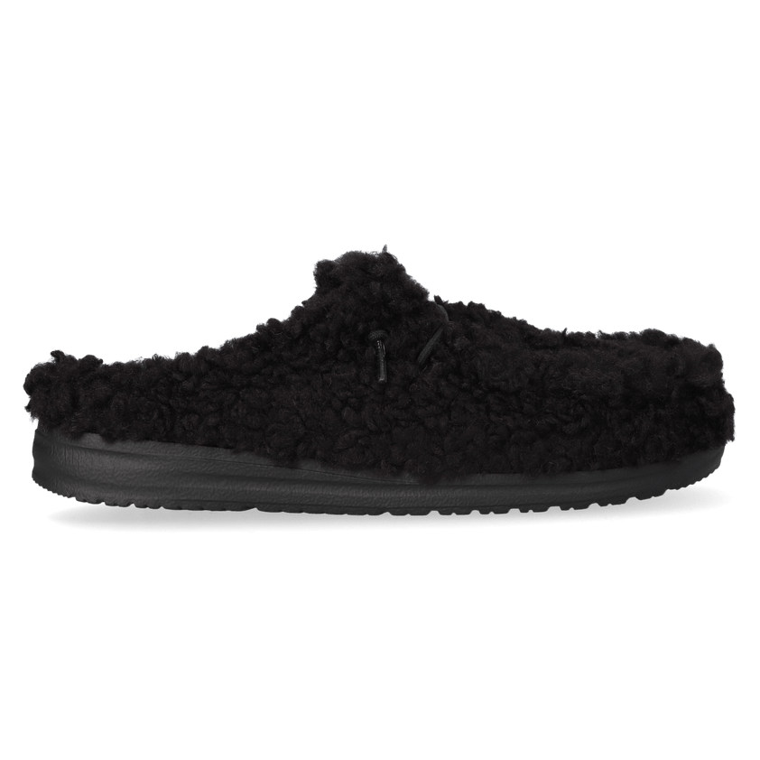 Wally Slipper Heren Instappers Black/Black