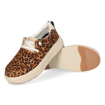 Wendy Nova Classic Dames Sneakers Tan Leopard