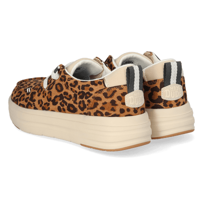 Wendy Nova Classic Dames Sneakers Tan Leopard