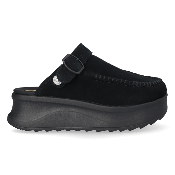 Delray Clog Suede Dames Instappers Black Delray Clog Suede Dames Instappers Black