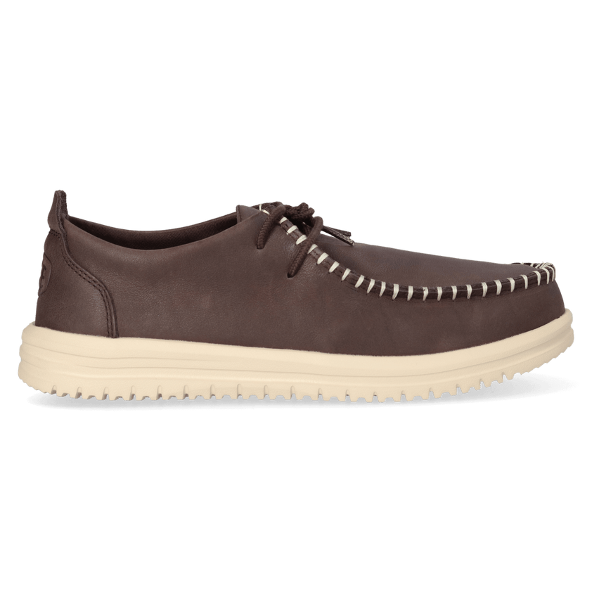 Wally NXT Moc Leather Heren Mocassins Black/Wood Ash