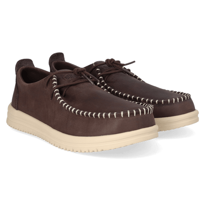 Wally NXT Moc Leather Heren Mocassins Black/Wood Ash