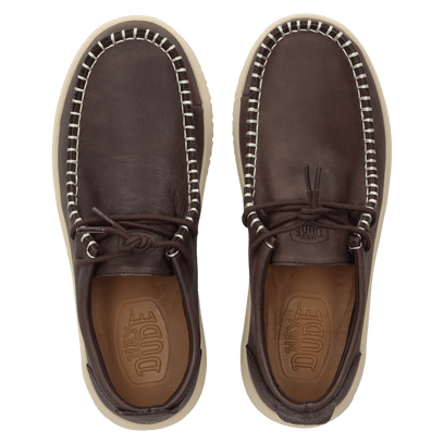 Wally NXT Moc Leather Heren Mocassins Black/Wood Ash