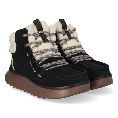 Wendy Peak Apres Suede CozStit Dames Boots Black/Tan