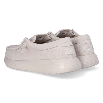 Wendy Comf Suede Lace Print Dames Instappers Lilac