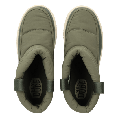 Camden Cuff Nylon Quilt Dames Boots Dark Olive