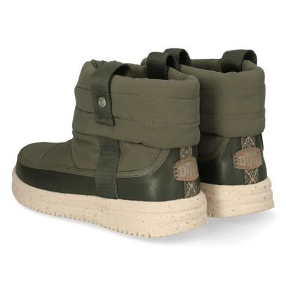 Camden Cuff Nylon Quilt Dames Boots Dark Olive