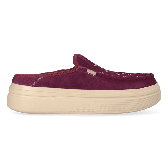 Austin Lift Suede Stud Dames Instappers Fig Purple Austin Lift Suede Stud Dames Instappers Fig Purple