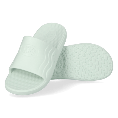 Wave Slide Dames Slippers Harbor Green