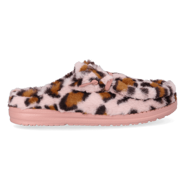 Wendy Slipper Leo Fur Dames Pantoffels Pink/Multi Wendy Slipper Leo Fur Dames Pantoffels Pink/Multi