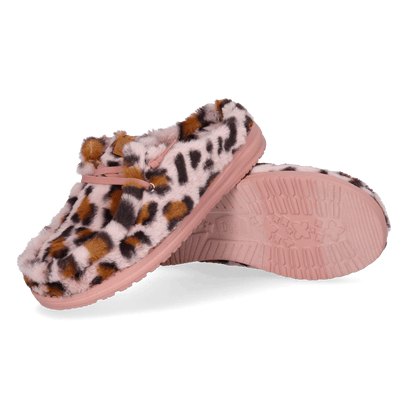Wendy Slipper Leo Fur Dames Pantoffels Pink/Multi
