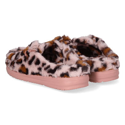 Wendy Slipper Leo Fur Dames Pantoffels Pink/Multi