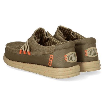 Wally Guard Stretch Sox Heren Instappers Burnt Olive/Multi