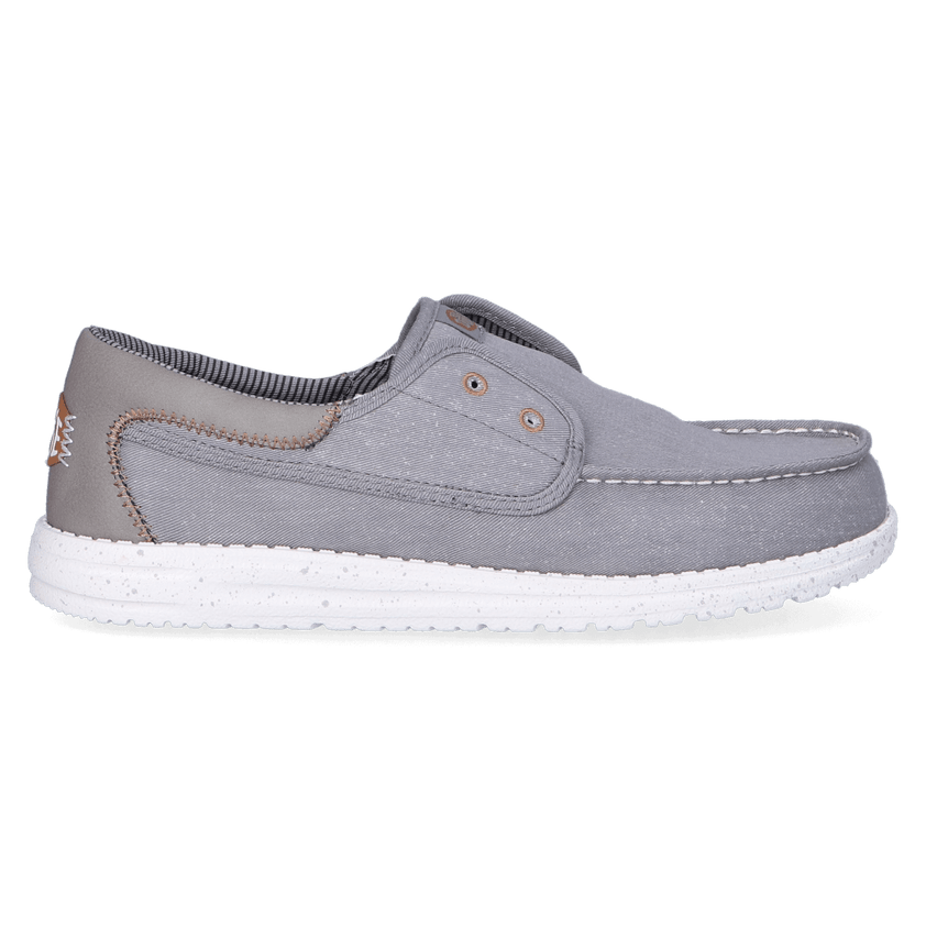 Wally Cru Stretch Canvas Heren Loafers Flannel Grey/Multi