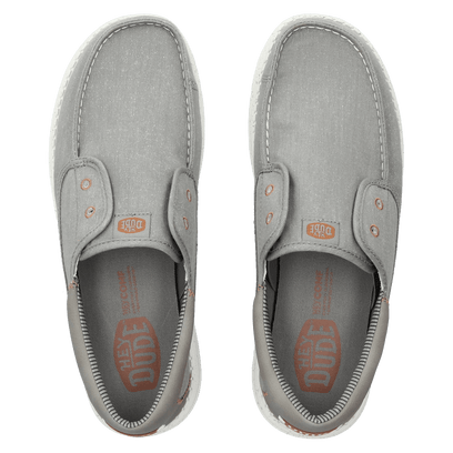 Wally Cru Stretch Canvas Heren Loafers Flannel Grey/Multi