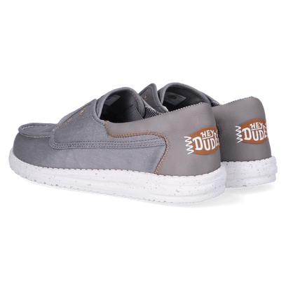 Wally Cru Stretch Canvas Heren Loafers Flannel Grey/Multi