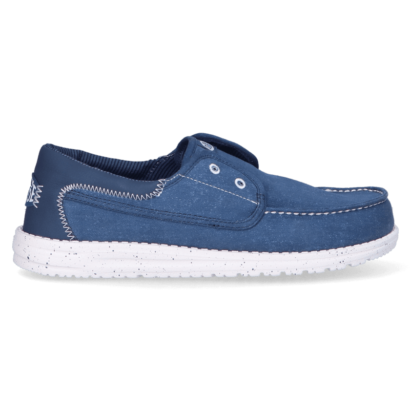 Wally Cru Stretch Canvas Heren Loafers Ensign Blue/Multi