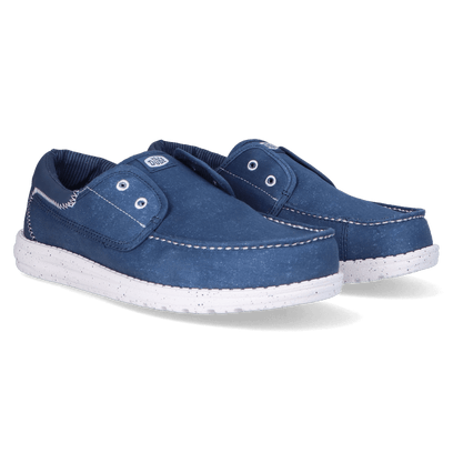 Wally Cru Stretch Canvas Heren Loafers Ensign Blue/Multi