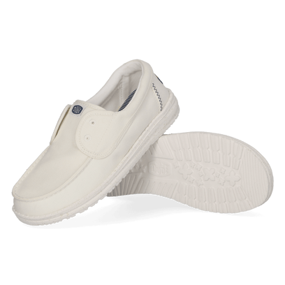 Wendy Cru Stretch Canvas Dames Loafers Snow White
