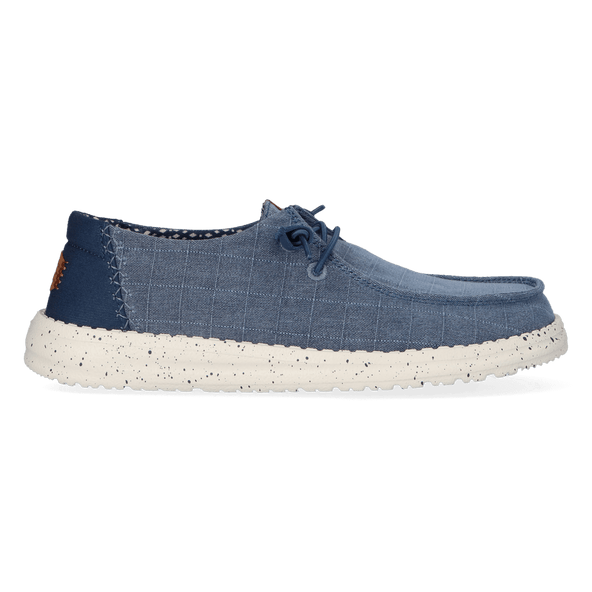 Wendy Chambray Grid Dames Instappers Ensign Blue Wendy Chambray Grid Dames Instappers Ensign Blue