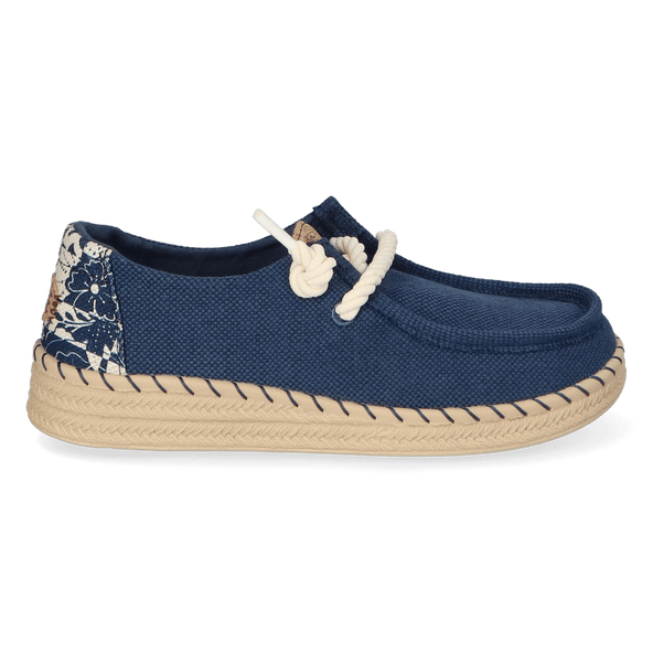Wendy Espadrille Hibiscus Dames Instappers Ensign Blue/Multi Wendy Espadrille Hibiscus Dames Instappers Ensign Blue/Multi