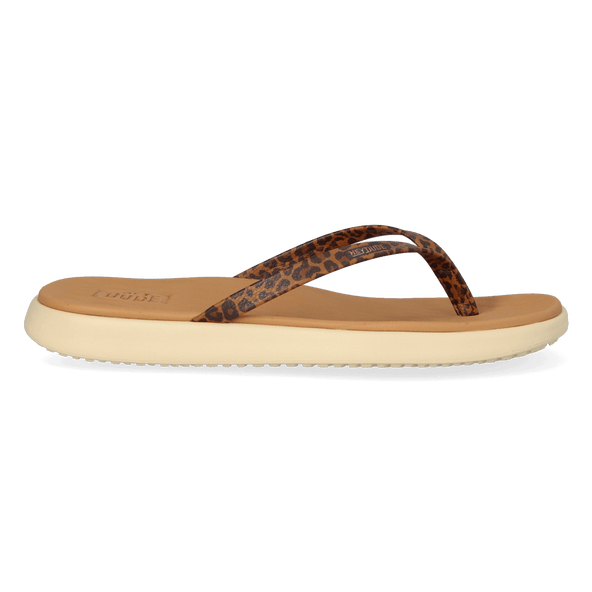 Maui Breeze Flip Dames Teenslippers Tan Leopard Maui Breeze Flip Dames Teenslippers Tan Leopard