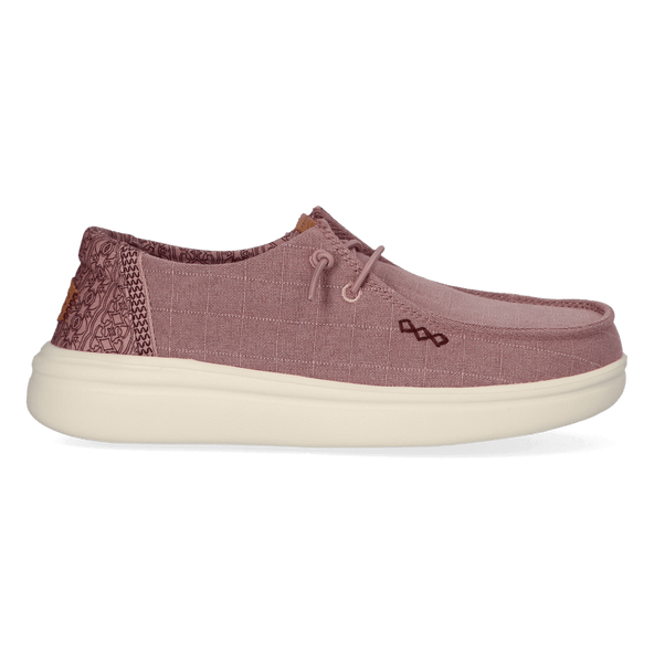 Wendy Rise Chambray Grid Dames Instappers Rose Purple Wendy Rise Chambray Grid Dames Instappers Rose Purple