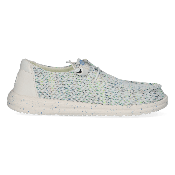 Wendy Stretch Speckle Dames Instappers White/Multi Wendy Stretch Speckle Dames Instappers White/Multi
