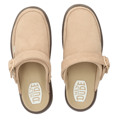 Austin Lift Dames Clogs Suede Sesame/Multi