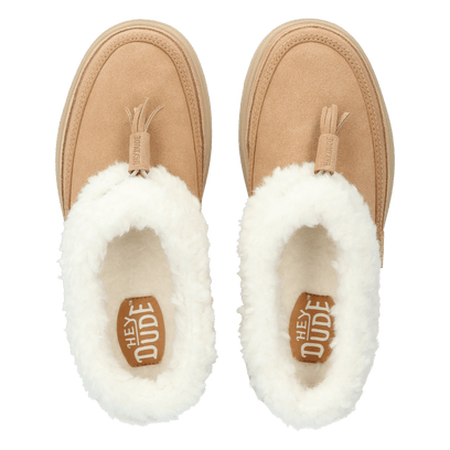 Remi Toastee Lo Tassel Dames Instappers Suede Tan