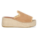 Ilenia-SD Dames Espadrilles Suede Camel
