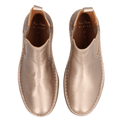 Isa-AT Dames Chelsea Boots Leer Plati