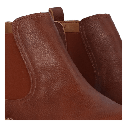 Isa-PO Dames Chelsea Boots Leer Camel
