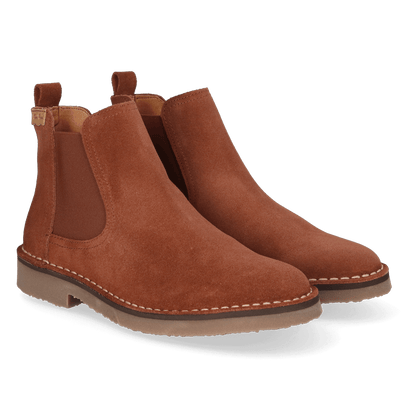 Isa-SY Dames Chelsea Boots Suede Moka