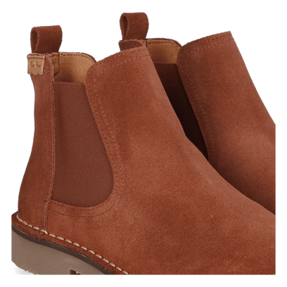 Isa-SY Dames Chelsea Boots Suede Moka