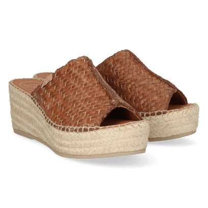 Isolda Dames Espadrilles Leer Cuiro