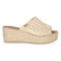 Isolda Dames Espadrilles Leer Plati