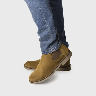 Jan-SY Heren Chelsea Boots Oliva