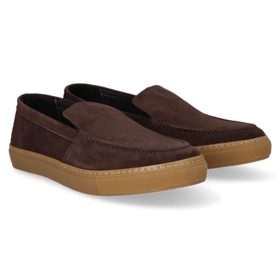 Joan Heren Loafers Suede Marro